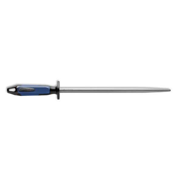F.Dick Sharpening Steel, Fine Cut, Blue, 12" Round