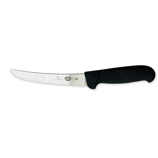 Victorinox Curved Boning Knife, Wide, Black, 15cm